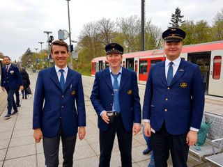 Mitglieder vom Verein "Historische S-Bahn Hamburg"