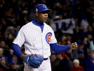 Nella foto Aroldis Chapman (Jonathan Daniel/Getty)
