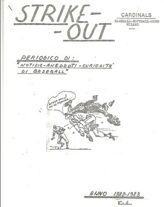 La copertina del periodico Strike-Out scritto da Giovanni Delneri