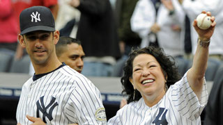 Nella foto Sonia Sotomayor con Jorge Posada