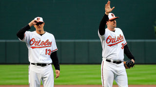 Nella foto con il numero 13 Manny Machado (ROB CARR/GETTY IMAGES)