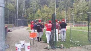 Allenamento al campo dei Reds