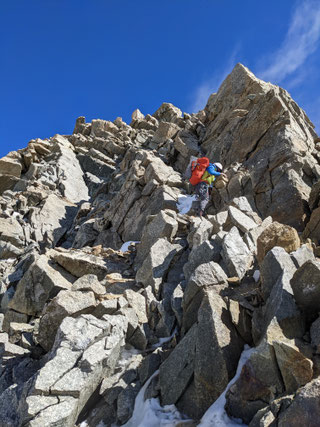 Torinohütte, Refugio Torino, Monte Bianco, Entrèves, Aiguille du Rochefort, Dome du Rochefort, Pointe Young, Pointe Marguerite, Pointe Hélène, Pointe Croz, Pointe Walker, Pointe Whymper, Grandes Jorasses, Überschreitung, Bivacco Ettore Canzio, Rif