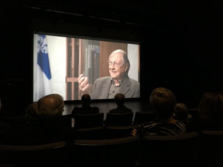 Le sociologue Guy Rocher, dans le documentaire «Les coulisses de la Charte». Photo : Sophie Hamel-Dufour