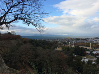 　　　彦根城からの琵琶湖