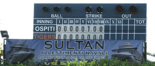 Sultan sponsor of Cervignano Baseball Tigers