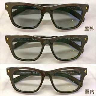 ◎フレーム：PRADA（プラダ）◎レンズ：Nikon（ニコン）