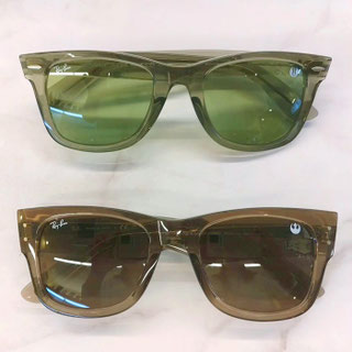 RAY-BAN(レイバン)/◎モデル:マスター ヨーダ・ウェイファーラー(写真上)、メガ・ウェイファーラー(写真下)