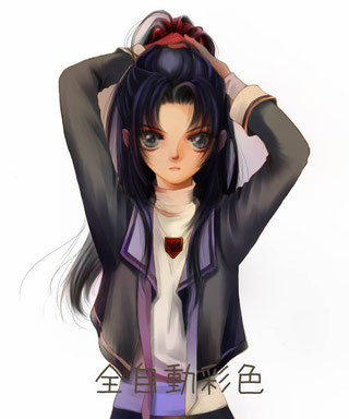 全自動彩色に原画を合成したもの