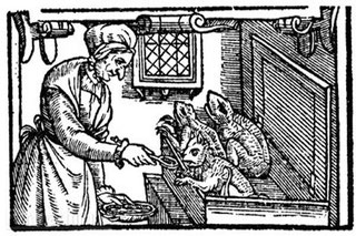 Hausgeister werden gefüttert. Pamphlet von 1579: "A rehearsall both straung and true...". University of Michigan Library: http://name.umdl.umich.edu/A12973.0001.001