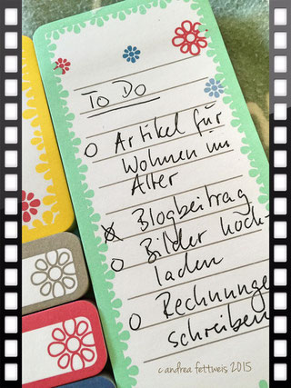 To Do Listen machen den Kopf frei für Kreativität