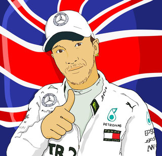 Lewis Hamilton by Muneta & Cerracín