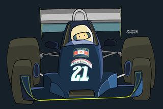 Warwick Brown by Muneta & Cerracín. Williams FW05 - Ford Cosworth V8 de la escudería Walter Wolf Racing.