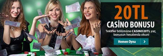 Betsix 20 TL canlı casino bonusu