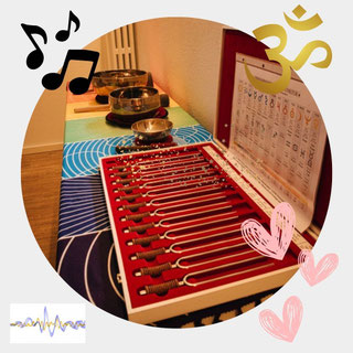 Stimmgabel, Phonophorese, Klangheilung, Klangtherapie, Klangreisen, Soundwork, Planetenstimmgabel, 