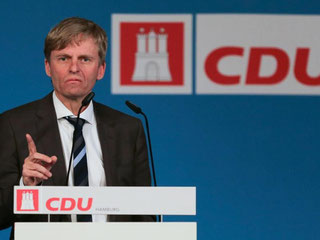 Wahlverlierer in der Großstadt: Der stellvertretende Hamburger CDU-Vorsitzende Rüdiger Kruse nach der deftigen Wahlniederlage im Februar. Foto: Axel Heimken/Archiv
