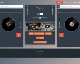 Youtube DJ App Mixing Music: