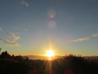 Autumn equinox sunrise 秋分の夜明け
