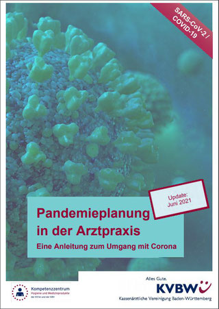 Arzt Arztpraxis Praxisverwaltung Software für Ärzte KBV BW RKI Pandemieplanung Broschüre Umgang mit Corona Hygienemaßnahmen