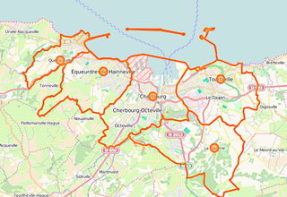 Périmètre de Cherbourg-en-Cotentin en 2019 