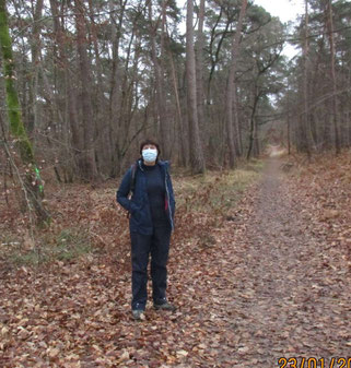Je suis petite à côté de ces arbres