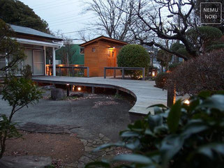 日本庭園、ウッドデッキ、ライトアップ、リフォーム、施工例