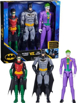 Batman and Robin vs Joker action figure set 30 cm tall action figures in authentic DC Comic design 29,90€ Prezzo finale,iva incl. escl. spedizione 1 SOLO PEZZO DISP. spedizione in 1-3 giorni PER INFO O PAGAMENTO CLICCA CHAT WHATSAPP SU QUESTA PAGINA 