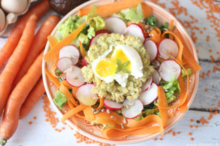 Herbstsalat mit Linsen Avocado Tatar Oligarto Rezepte mit Olivenölit Olivenöl