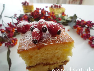 Zitronenkuchen mit Hagebutte Olivenöl Oligarto Rezepte