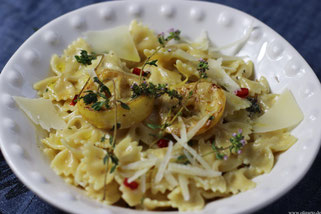 Leckere Pasta mit Zitrone, Thymian und Olivenöl Oligarto Rezepte