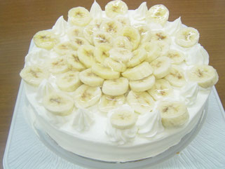 バナナのケーキ