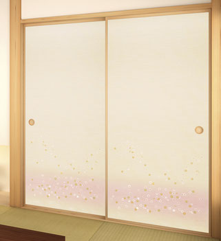 綺麗な襖　襖　障子 障子施工例｜日差しに強い障子紙】西尾市で南側の和室の横繁吹寄