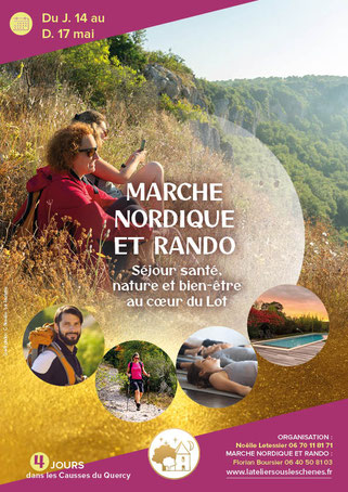 Séjour Marche Nordique, méditation et préhistoire dans le Quercy