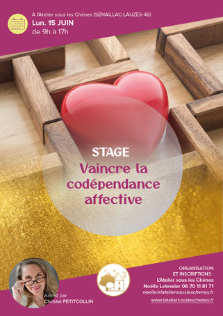 Stage Vaincre la co-dépendance affective avec Christel Petitcollin