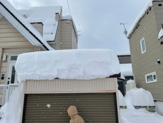 札幌安い車庫の屋根の雪下ろしの料金例