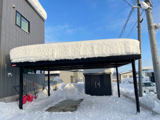 札幌格安雪下ろし施工事例ビフォー