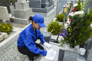 札幌お墓参り代行の仕事例