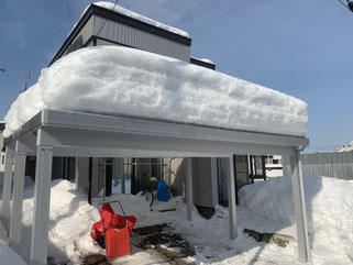 札幌格安雪下ろし施工事例ビフォー