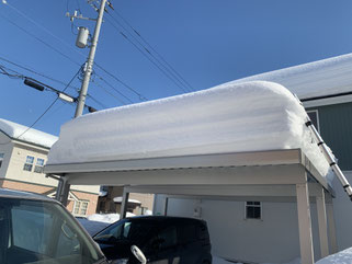 札幌格安雪下ろし施工事例ビフォー