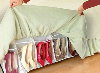 Guarda algunos zapatos bajo la cama - www.AorganiZarte.com