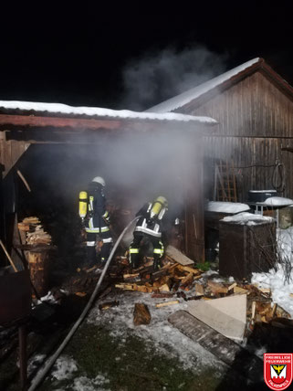 Einsatz 03/2019: Brand Holzschuppen