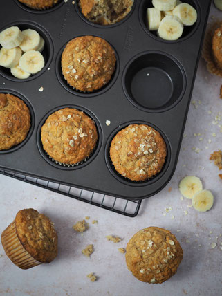 Saftige Bananenbrot Muffins