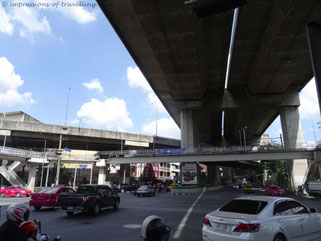 Straßenführung in Bangkok