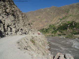 Grenzfluss zwischen Tadschikistan und Afghanistan