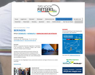 Dirk Van Bun Communicatie & Vormgeving - ontwerp - copywriting - Website Tips voor Fietsers