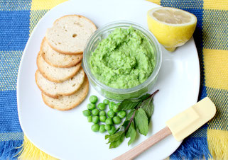 Fresh Vegan Mint-Pea Pesto