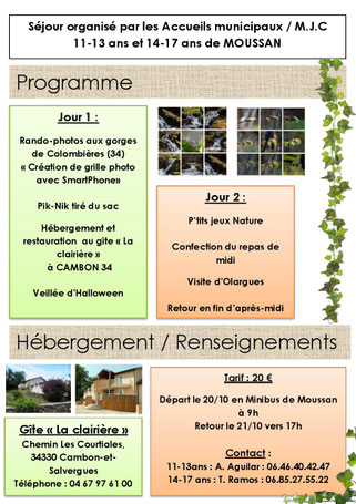 Séjour photo