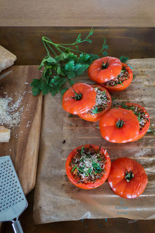 Gefüllte Tomaten mit Hackfleisch