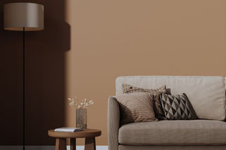 Toffe interieur kleurentrends 2025: warme bruintinten