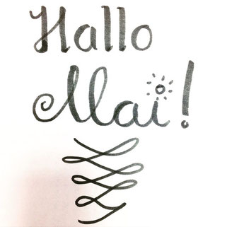 Hallo Mai - mein erstes Lettering